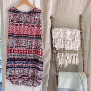 Women’s cotton dress with print Large